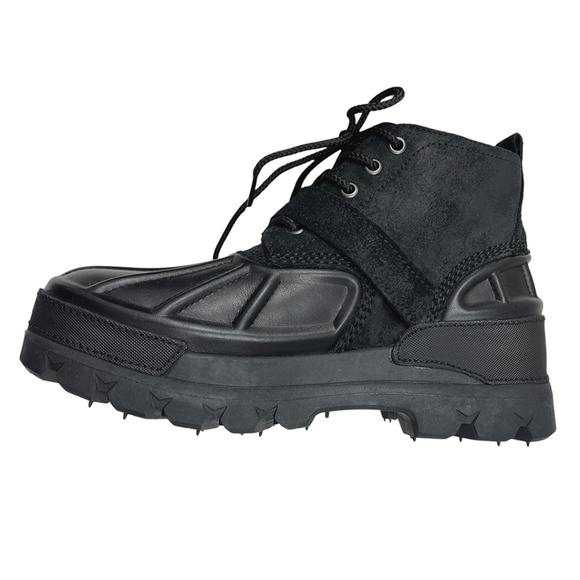 Polo Ralph Lauren Men’s Oslo Low Boot Leather & Suede Black 7D main image 11